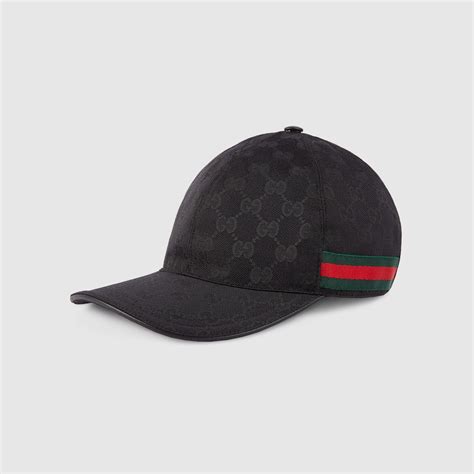 gucci baseball cap black.